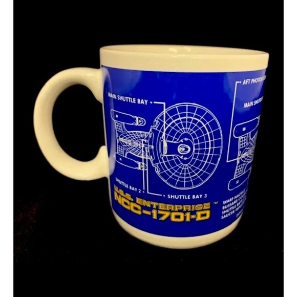 Star Trek The Next Generation Coffee Mug USS Enterprise 1994 Pfaltzgraff - Picture 2 of 5